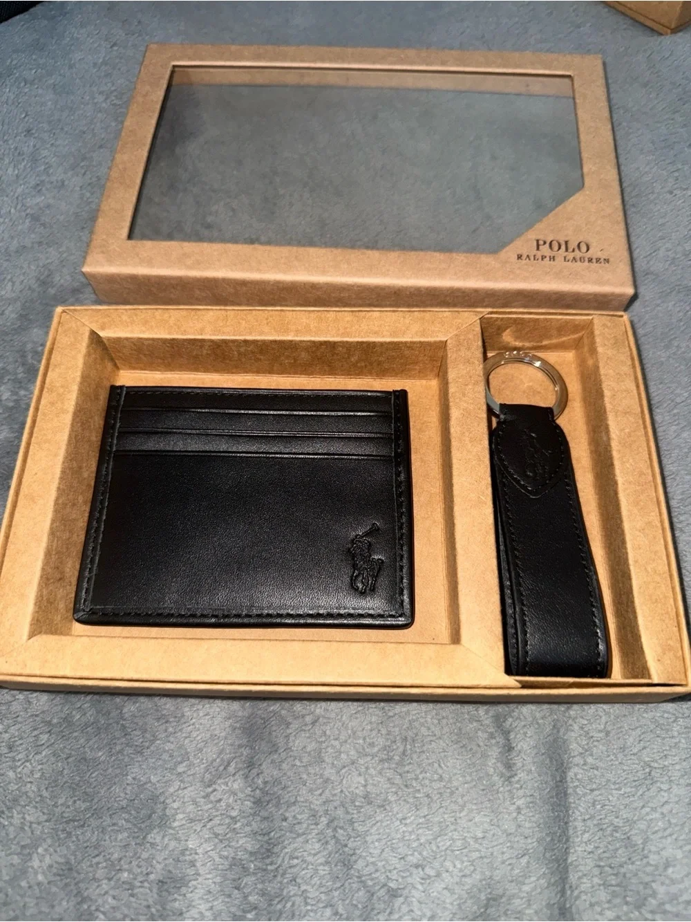 Polo Ralph Lauren Card Holder & Keychain Gift Set